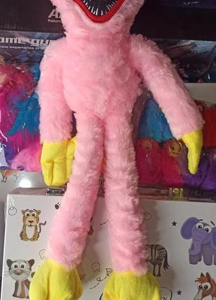 Мягкая игрушка киси миси подружка хаги ваги из poppy playtime розовая, 40 см