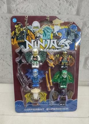 Фигурки, человечки " ниндзяго ", ninjago, " ninja " 6 шт