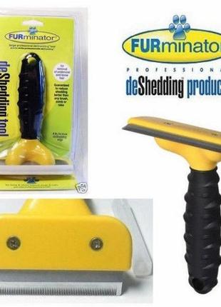 Щетка для груминга крупных собак furminator deshedding tool large фурминатор fubnimroat лезвие 10,16 см