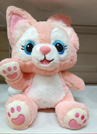Мягкая игрушка лиса, розовая лисичка, fox, 35см