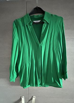 Рубашка зеленая other stories 36