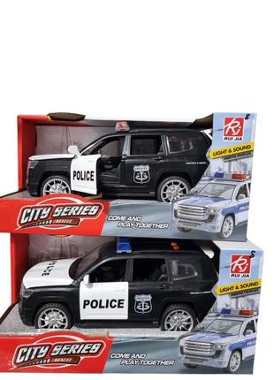 Инерционная полицейская машина , звук, свет. police racing " rui jia "