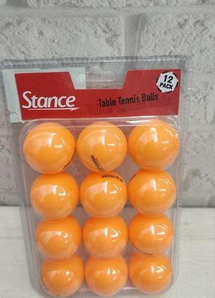 М'ячики, кульки для настільного тенісу 12 шт. stance
