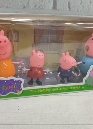 Игровой набор фигурок " семья свинки пеппы ", joy of pig peppa