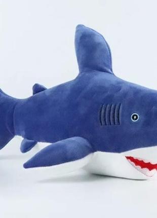 Мягкая игрушка синяя акула 53 см