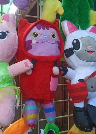 Мягкие игрушки волшебный домик габби 25 см плюшевые игрушки кот пэнди лапки ,кошка - русалка , аниме игрушки