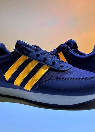 Кросівки чоловічі adidas run 60 3.0 blue | yellow оригінал