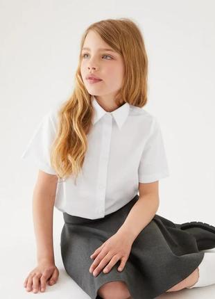 Рубашка школьная с коротким рукавом от m&s