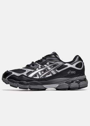 Чоловічі кросівки асікс чорні / asics gel nyc 'black graphite grey'