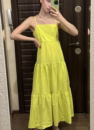 Летнее длинное платье