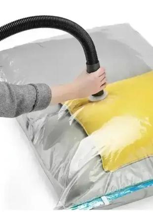 Вакуумні пакети для зберігання одягу vacuum bag 80*120/a0041, вакуумні мішки дуже міцні та герметичні