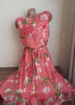 Красивое цветочное платье walis на наш 50 размер