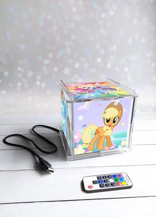 Нічник-кубик май літл поні з дистанційним пультом