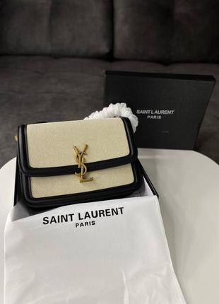 Сумочка: yves saint laurent solferino black/white