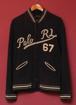 Polo ralph lauren college jacket рр l куртка из хлопка свежие коллекции
