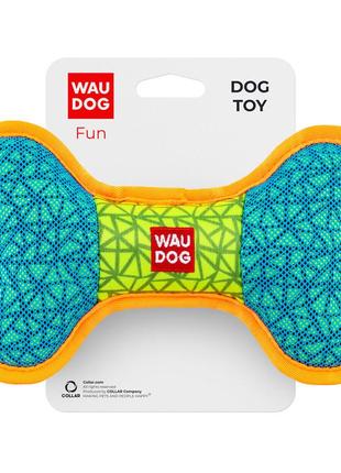 Іграшка для собак waudog fun, "кістка", ш 20 см, д 12 см блакитний