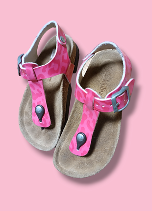 Босоніжки рожеві сандалі в'єтнамки шкіряні