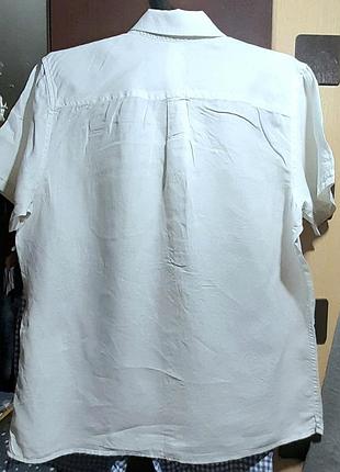 Ого-го какой размерчик. 100% лён. брендовая тенниска большой размер 
летняя рубашка батал4 фото