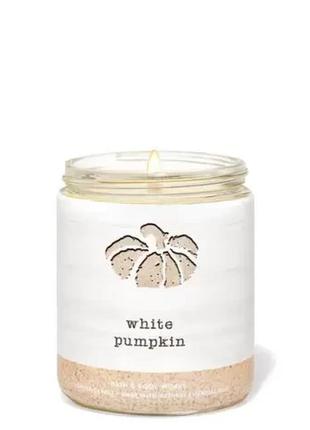 Ароматизированная свеча white pumpkin bath & body works