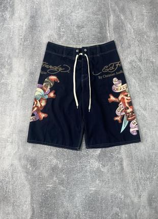 Оригинальные шорты ed hardy y2k rap affliction