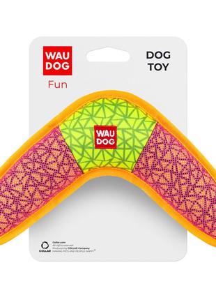 Іграшка для собак waudog fun, "бумеранг",ш 24 см, д 14 см рожевий