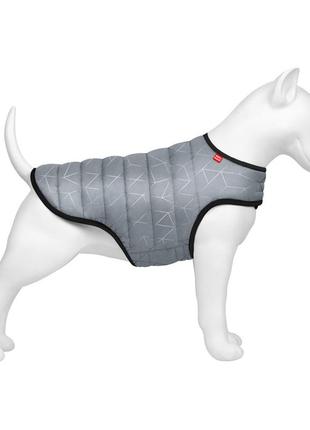 Куртка-накидка для собак waudog clothes світловідбивна, l, а 41 см, b 58-70 см, с 42-52 см