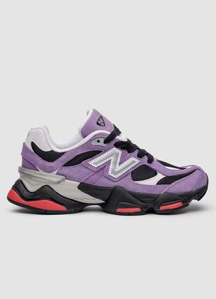 Женские кроссовки нью беланс 9060 фиолетовые / new balance 9060 violet noir