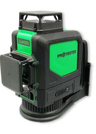 Рівень лазерний нівелір 3x360° (h360/2xv360, зелений промінь) protester ll412g