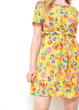 Жовта літня сукня з квітковим прином від primark