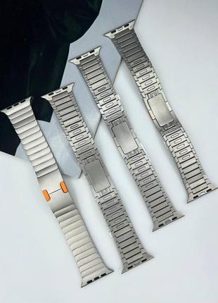 Ремінець apple watch link bracelet original /silver orange for ⌚️42/44/49