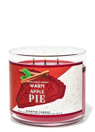 Ароматизированная свеча warm apple pie bath & body works