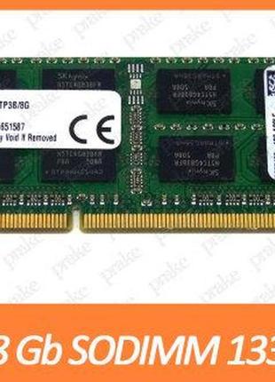 Оперативная память для ноутбука kingston so-dimm ddr3 8gb 1333mhz pc3-10600
