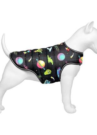Курточка-накидка для собак waudog clothes, малюнок "рік та морті 2", xs, а 26 см, b 33-41 см, с 18-26 см