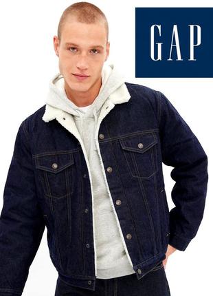 Куртка gap icon sherpa denim jacket original xl нова s4-6