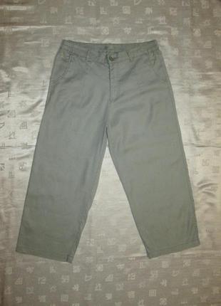 Лляні штани літні укорочені брюки nile originals