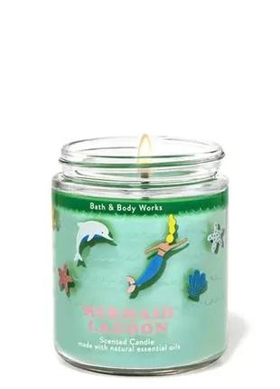 Ароматизована свічка mermaid lagoon vanilla bean noel bath and body works