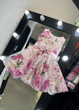 Сукня квіткова рожева