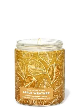 Ароматизована свічка apple weather vanilla bean noel bath and body works