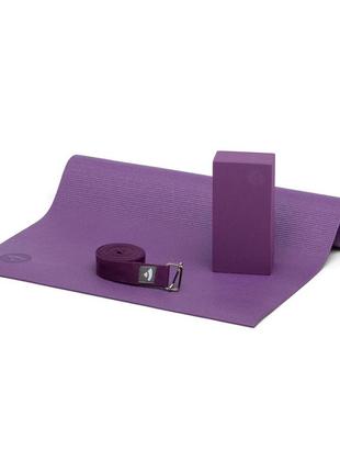 Набор для йоги asana bodhi фиолетовый