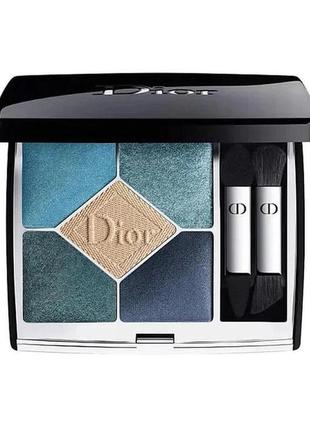 Палетка тіней dior 5 couleurs couture eyeshadow palette 279 — denim