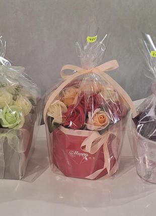 Подарунок для вчителя букет з мильних квітів