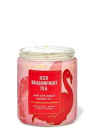 Ароматизированная свеча iced dragonfruit tea bath & body works