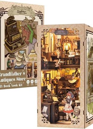 Бук нук book nook grandfather’s antique store  diy інтерьерний конструктор dc01 + купол