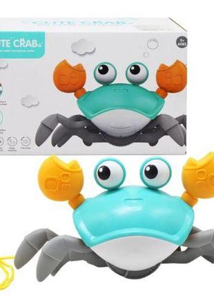 Заводная игрушка "cute crab" (бирюзовый)