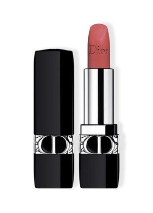 Помада для губ dior rouge refillable lipstick 772 — classic rosewood