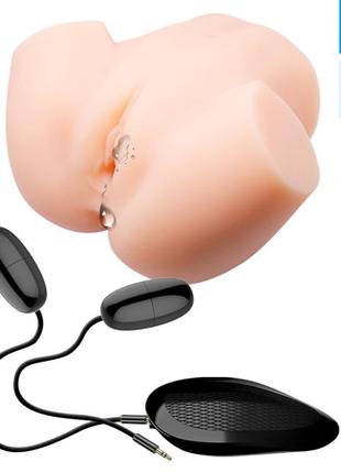 Мастурбатор анус і вагіна з вібрацією crazy bull - veronica dual vagina and anal