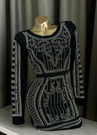 Эксклюзивное черное платье туника туника платье платье
