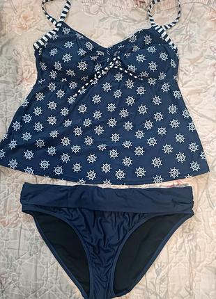 Класний стильний купальник танкіні майка та плавки в басейн пляж.