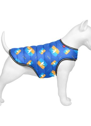 Курточка-накидка для собак waudog clothes, малюнок "прапор", xs, а 26 см, b 33-41 см, с 18-26 см