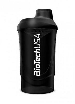 Шейкер biotech shaker wave panther black 600 мл / чорний